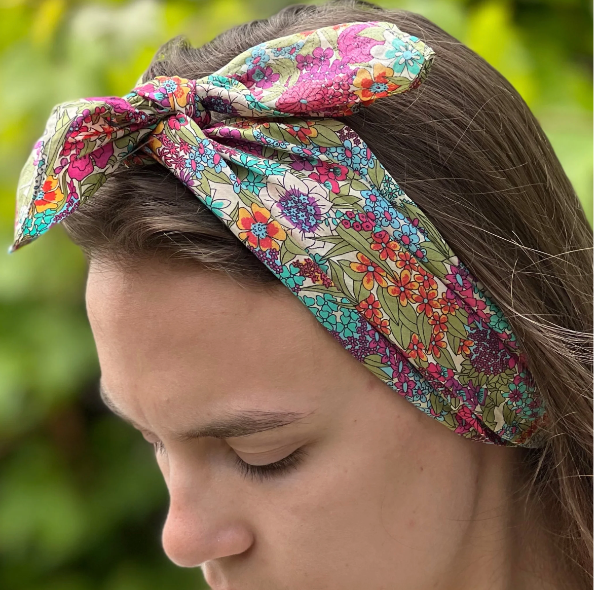 Head Scarf Made with Liberty Fabric
